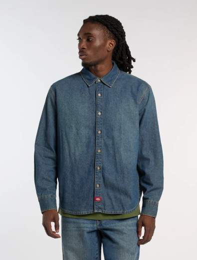 DICKIES LIGHTWEIGHT DENIM SHIRT UOMO