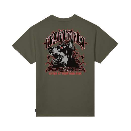 PROPAGANDA T-SHIRT M/M TRIANGLE DOBERMAN UOMO
