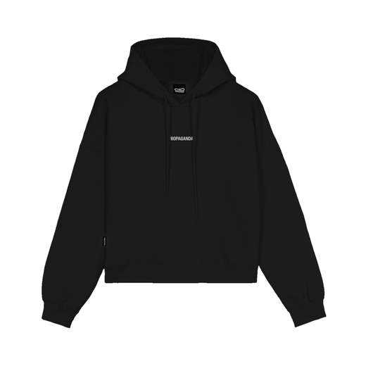 PROPAGANDA CROP HOODIE RIBS WOMAN DONNA