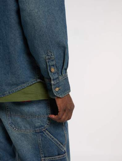 DICKIES LIGHTWEIGHT DENIM SHIRT UOMO