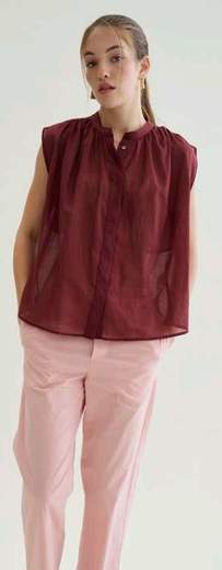 floor Camicia mussola senza maniche