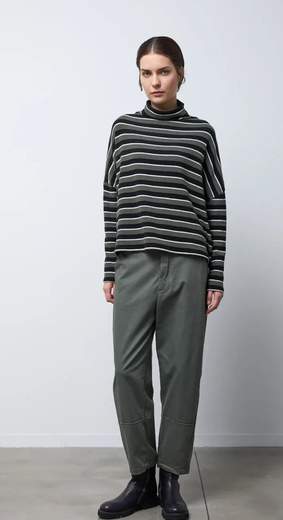 neirami MAGLIA BOXY CRATERE SOFTPENCIL FOREST