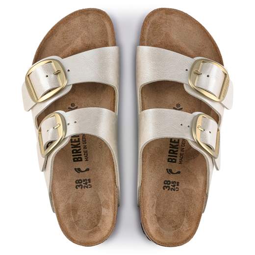 birkenstock arizona big buckle graceful pearl white