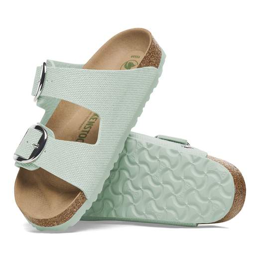 birkenstock Arizona Big Buckle surf green veg, Rough Canvas - Calz. S