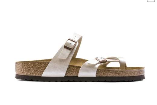 birkenstock Mayari graceful pearl white, Birko Flor - Calz. N
