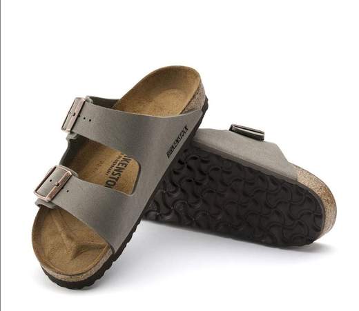 birkenstock Arizona Birko-Flor Nubuck - Stone