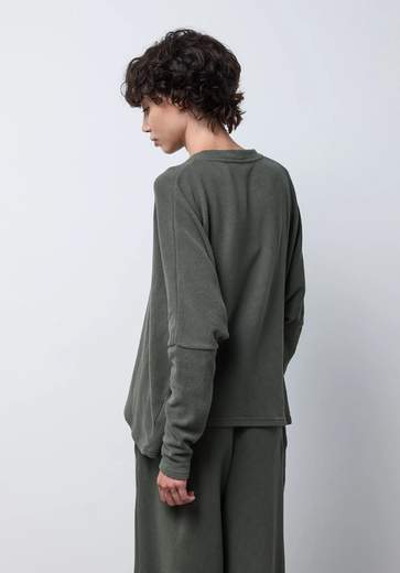 neirami MAGLIA SVASATA soft basic forest