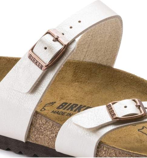 birkenstock Mayari graceful pearl white, Birko Flor - Calz. N