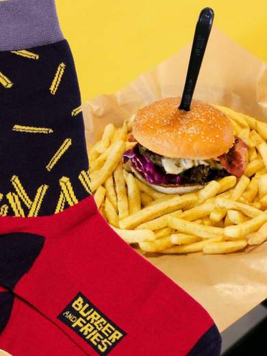 SOCKS BURGER AND FRIES SOCKS