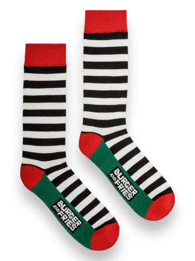 SOCKS BURGER AND FRIES SOCKS