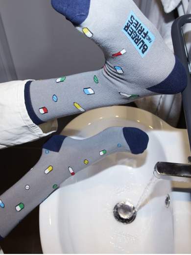 SOCKS BURGER AND FRIES SOCKS