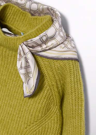 Abel & Lula Maglia Con Foulard Bambine E Ragazze
