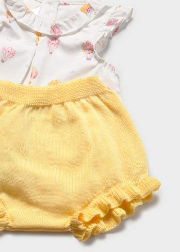 Mayoral Newborn Completo Completo 2 Pezzi Corto Bimba