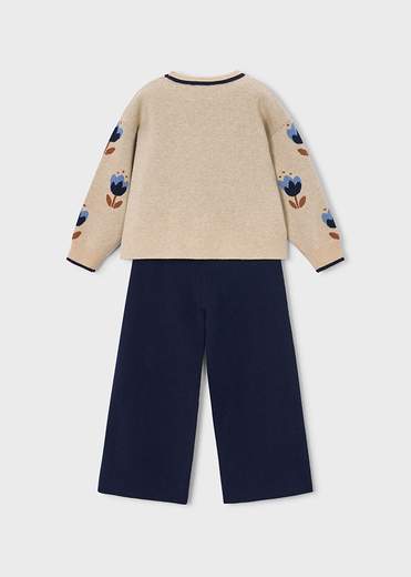 Mayoral Completo Pantalone + Maglione Bambine E Ragazze