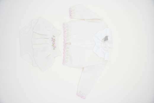 Marlù Accessori Abbigliamento Completo 3 Pezzi Corredino Bimba