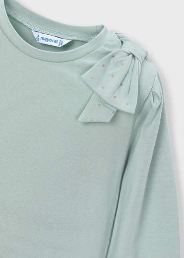 Mayoral T-shirt Con Fiocco Bambine E Ragazze