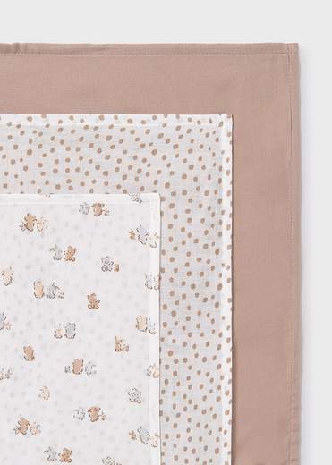 Mayoral Newborn Accessori Abbigliamento Set 3 Garze Unisex Bambino