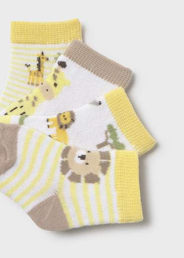 Mayoral Newborn Accessori Abbigliamento Set 4 Calze Corte Bimbo