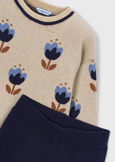 Mayoral Completo Pantalone + Maglione Bambine E Ragazze