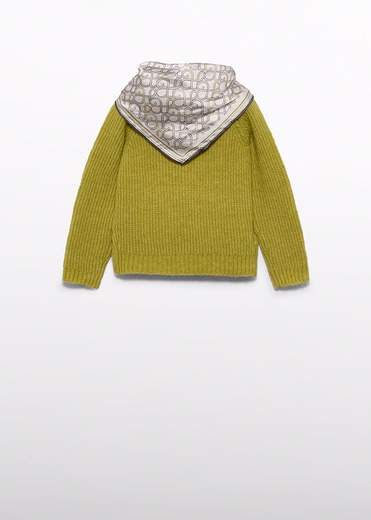 Abel & Lula Maglia Con Foulard Bambine E Ragazze