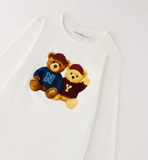 Sarabanda T-shirt Manica Lunga Ragazza