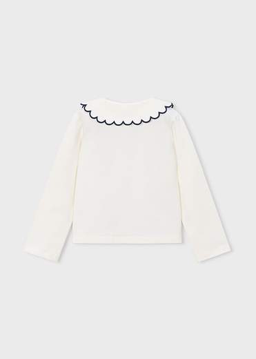 Mayoral T-shirt Polo Manica Lunga Bambine E Ragazze