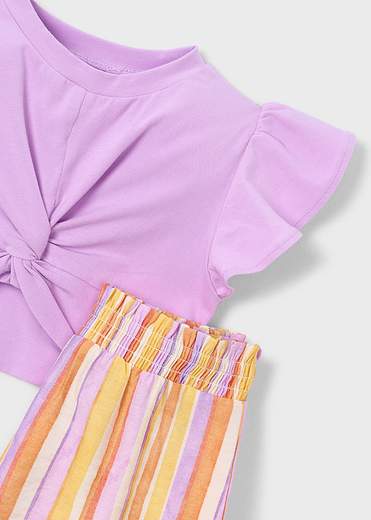 Mayoral Completo Short + Blusa Bambine E Ragazze