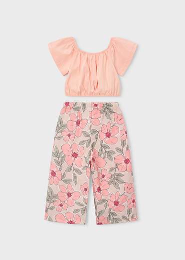 Mayoral Completo Pantalone + Top Bambine E Ragazze