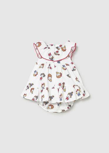 Mayoral Newborn Abito Stampato Bimba