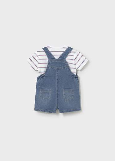 Mayoral Newborn Completo Salopette + T-shirt Bimbo