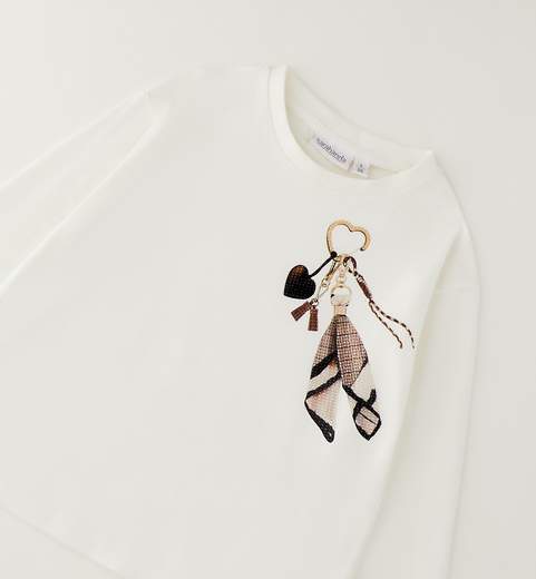 Sarabanda T-shirt Manica Lunga Ragazza