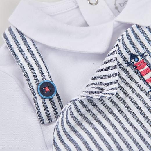 Boboli Completo Salopette + T-shirt Bimbo