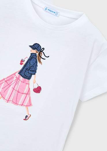 Mayoral T-shirt Manica Corta Bambine E Ragazze