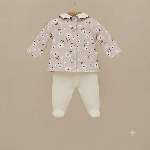 Ninnaoh Accessori Abbigliamento Completo 2 Pezzi Corredino Bimba