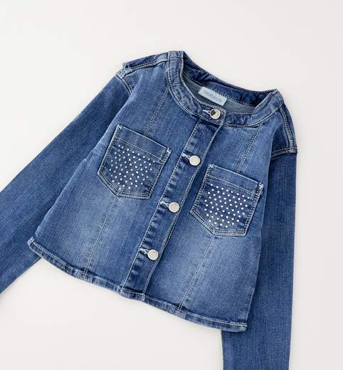 Sarabanda S Premium Cappotto Giubbotto Jeans Bambine E Ragazze