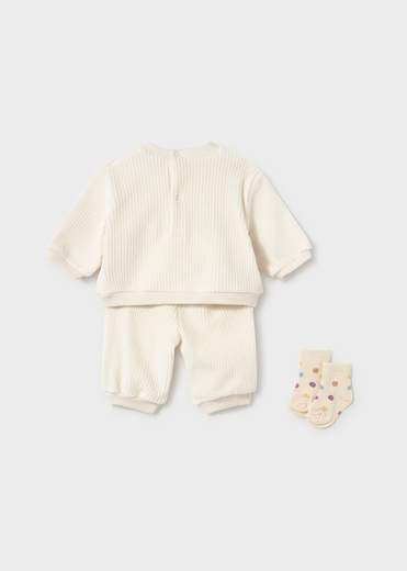 Mayoral Newborn Accessori Abbigliamento Completo Tuta 3 Pezzi Bimba