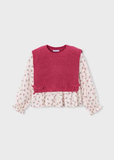 Mayoral Maglia Con Gilet Bambine E Ragazze