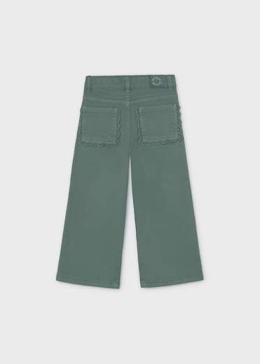 Mayoral Pantaloni Twill Wide Bambine E Ragazze
