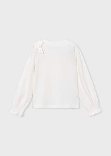 Mayoral T-shirt Con Fiocco Bambine E Ragazze
