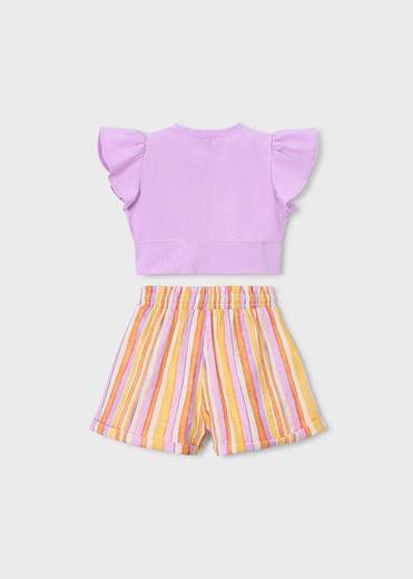 Mayoral Completo Short + Blusa Bambine E Ragazze