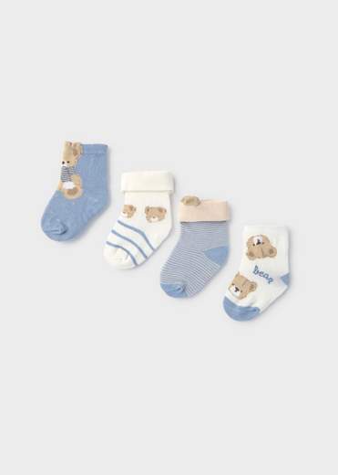 Mayoral Newborn Accessori Abbigliamento Set 4 Calze Corte Bimbo