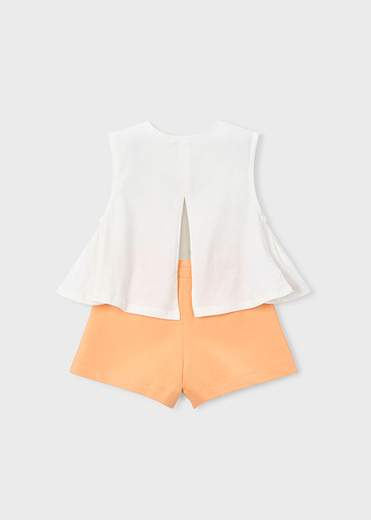 Mayoral Completo Short + Blusa Bambine E Ragazze