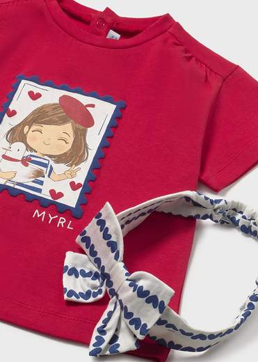 Mayoral T-shirt Manica Corta Bimba