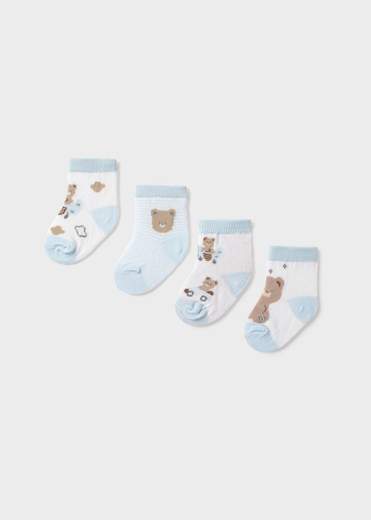 Mayoral Newborn Accessori Abbigliamento Set 4 Calze Corte Bimbo