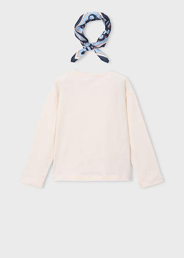 Mayoral T-shirt Con Foulard Bambine E Ragazze