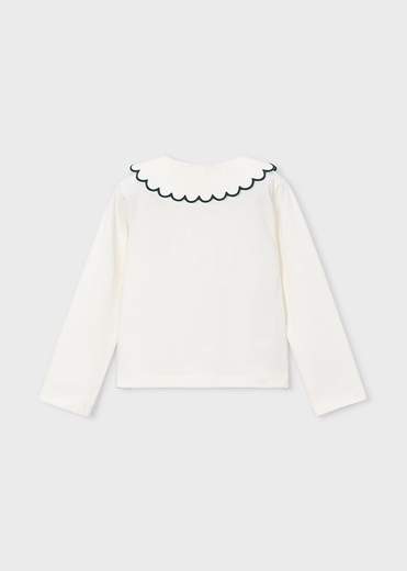 Mayoral T-shirt Polo Manica Lunga Bambine E Ragazze
