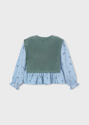 Mayoral Maglia Con Gilet Bambine E Ragazze