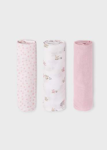 Mayoral Newborn Accessori Abbigliamento Set 3 Garze Unisex Bambino
