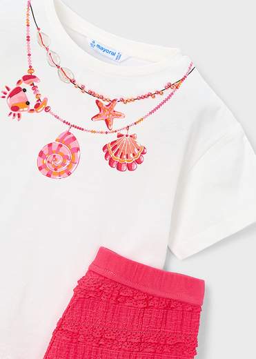 Mayoral Completo Short + T-shirt Bambine E Ragazze