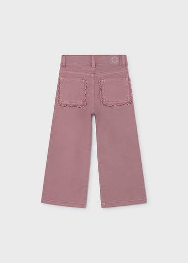 Mayoral Pantaloni Twill Wide Bambine E Ragazze